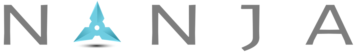 A letter n on a black background.